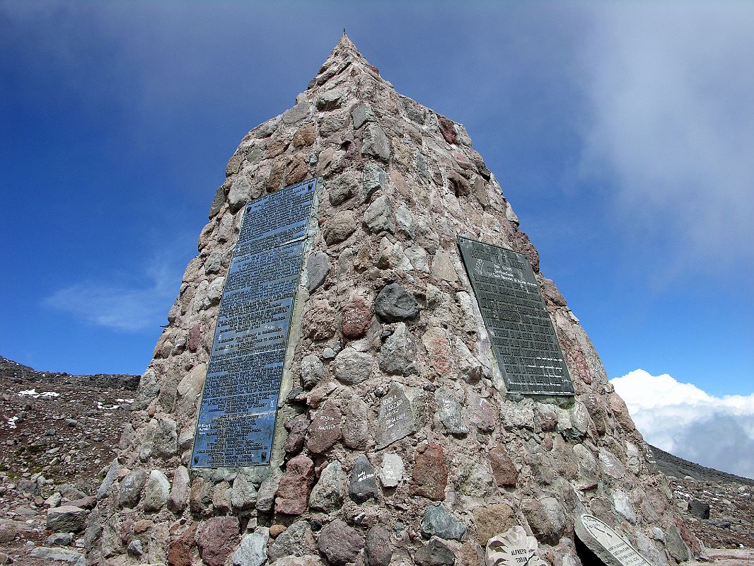 Ecuador Chimborazo 03-08 Monument To Humboldt And Bolivar